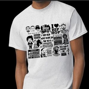 new unisex  graphic tee hip hop rap 90s